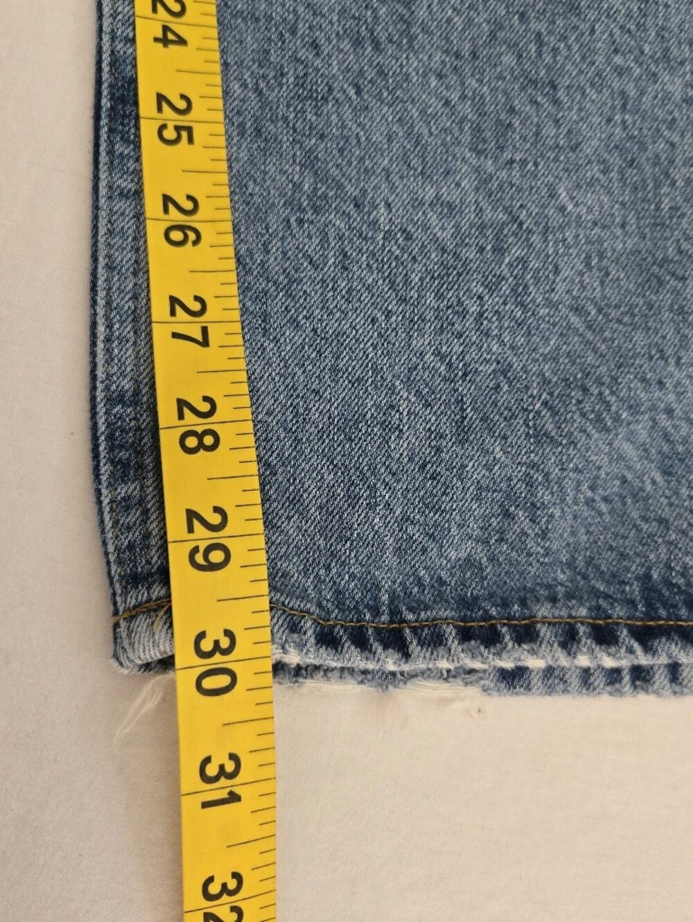 Agolde Crisscross Criss Cross Wide Leg Jeans Button Fly Blue Size 32